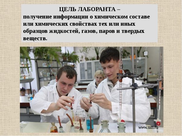 Профессия лаборант