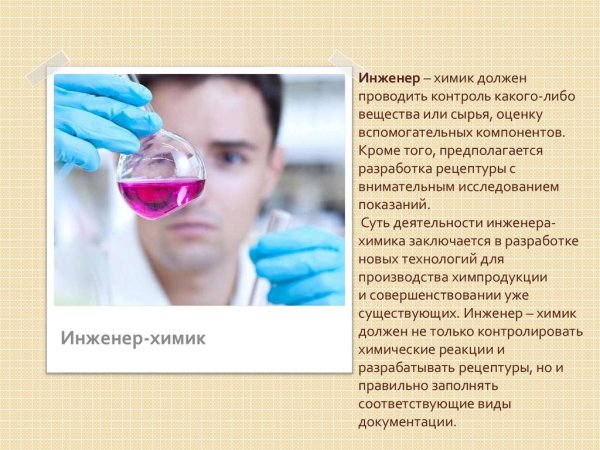 Профессия Химик
