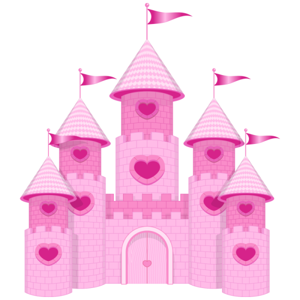 Замок розовый картинки (48 фото)