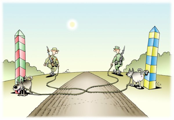 Карикатуры на пограничную тему