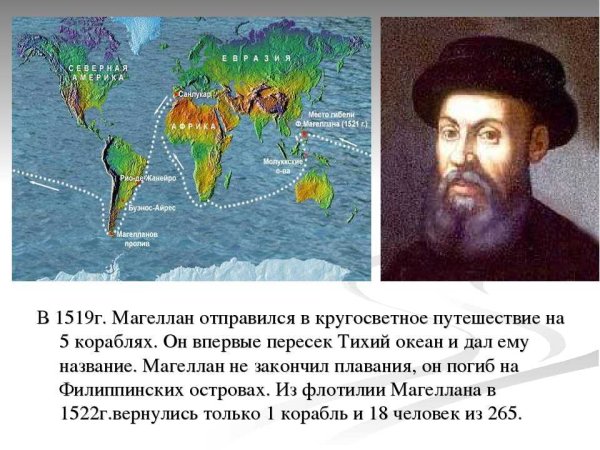 Экспедиция Магеллана Фернана в 1519 году