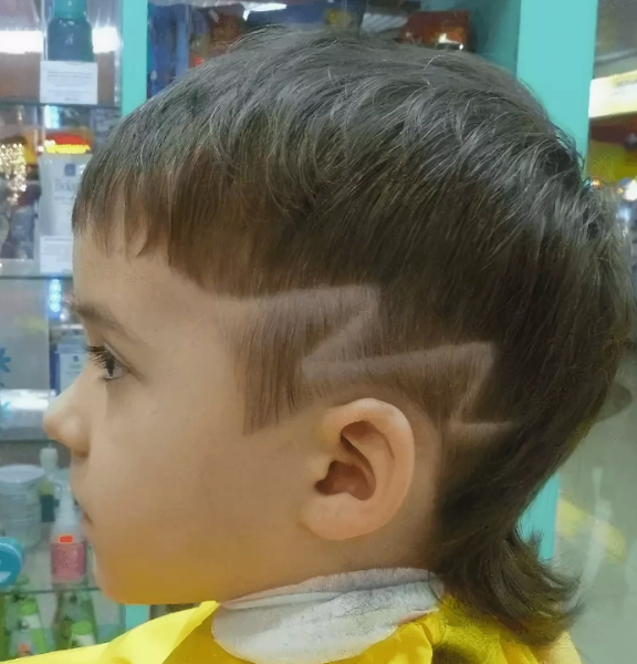 Стрижка с молнией для мальчика