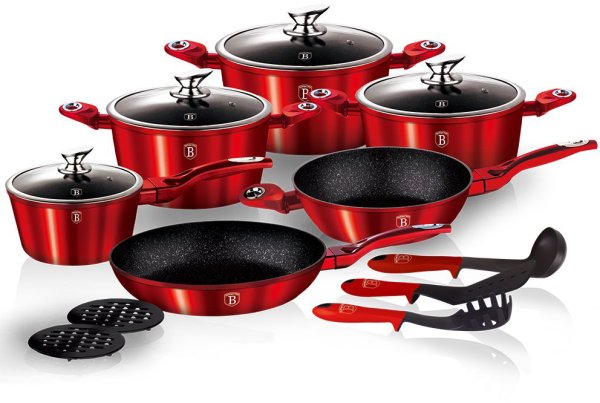 Набор посуды Berlinger haus Royal Purple Metallic line Вн-1662n 15 пр.