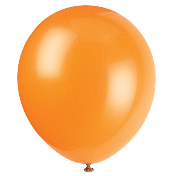 Шар с гелием (12"/30 см) оранжевый, пастель, 1 шт.