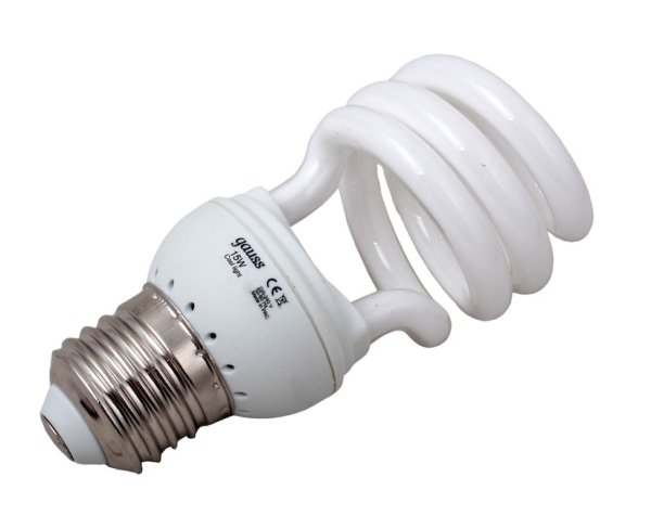 Лампа люминесцентная Gauss 122215, e27, t2, 15вт