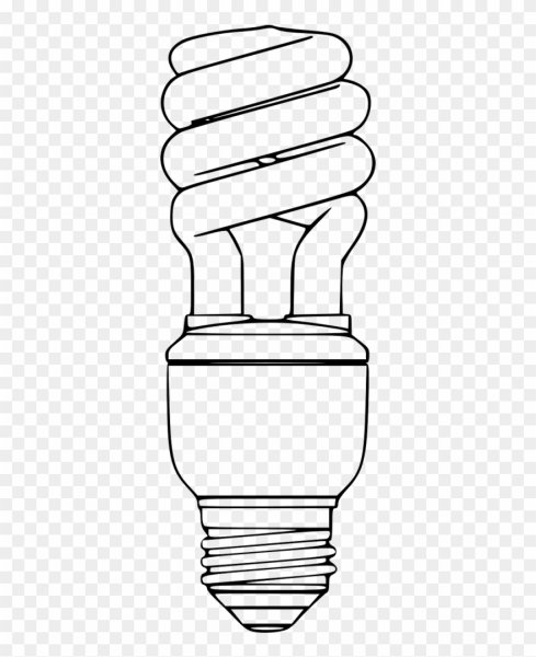 Энергосберегающая лампочка для раскрашивания