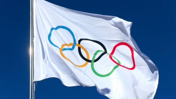 Флаг международного олимпийского комитета