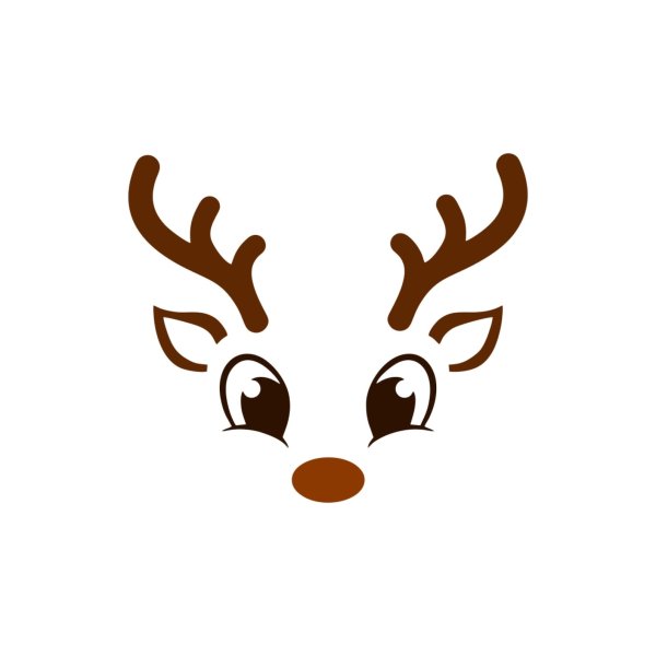 Рождественский олень svg