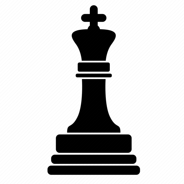 Шахматная фигура Король вектор
