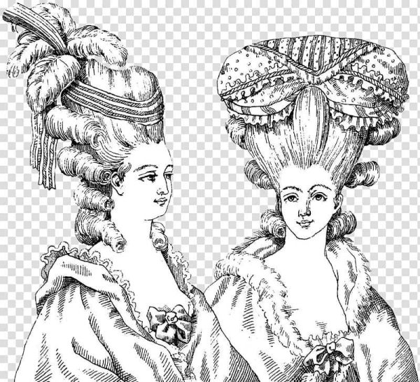 Прически эпохи Барокко Фонтанж