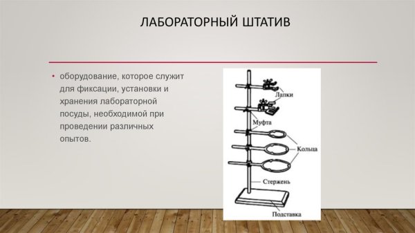 Штатив лабораторный 150х80х5