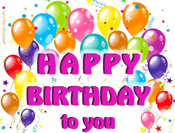Открытки с днём рождения Happy Birthday to you