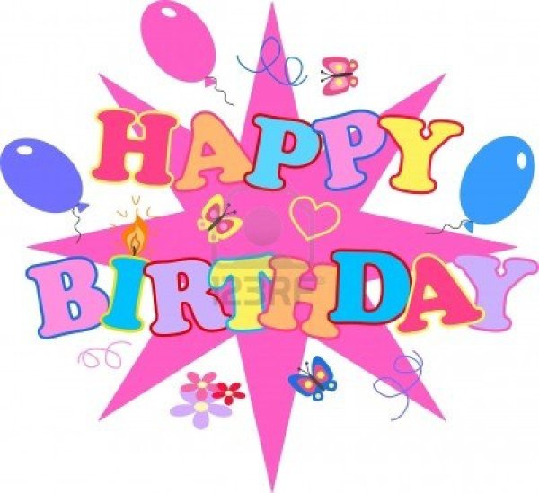 Happy Birthday надпись
