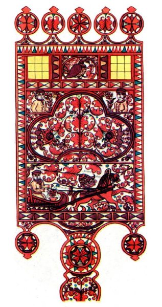 Борецкая роспись прялка