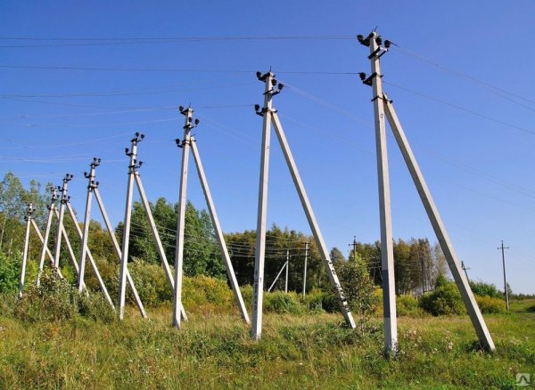 Бетонные опоры ЛЭП 10 кв
