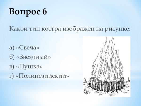 Вид костра шалаш