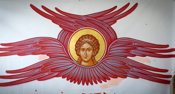 Шестикрылый Серафим иконопись