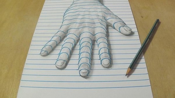 3д рисование карандашом