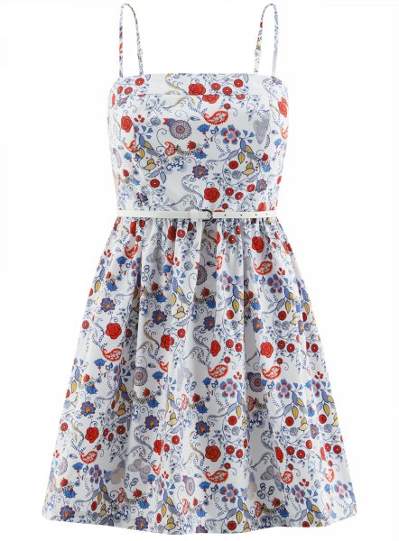 Сарафан oodji Ultra мультиколор цветочный