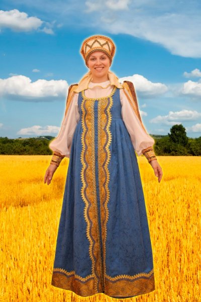 Косоклинный распашной сарафан