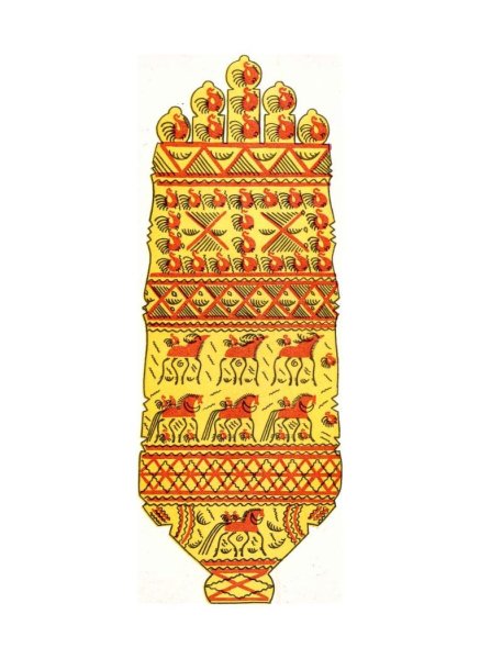 Мезенская роспись прялка