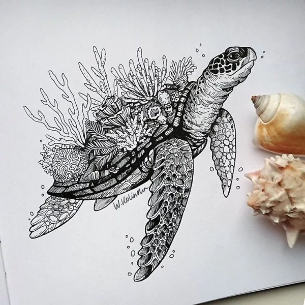 Рисование гелевой ручкой