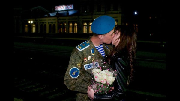 Встреча солдата из армии