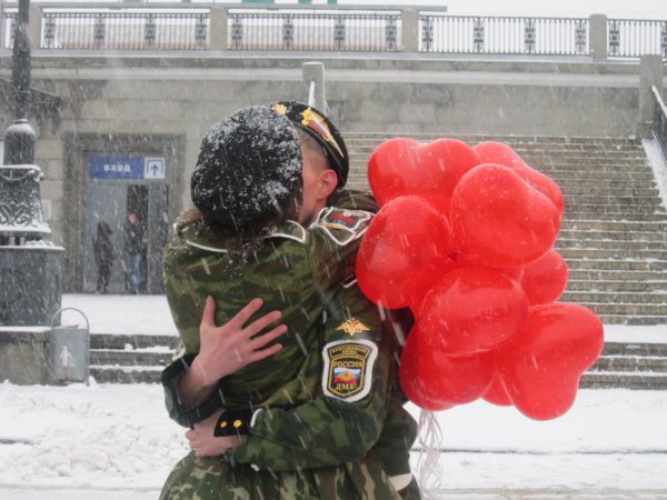 Встреча солдата