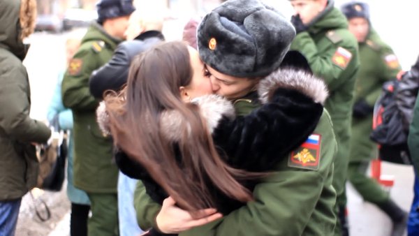 Встреча солдата с армии