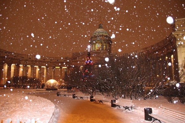 Зимний Питер новогодний