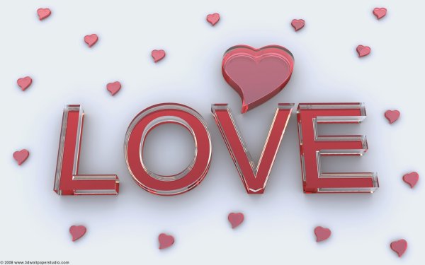 Сердце с надписью i Love you