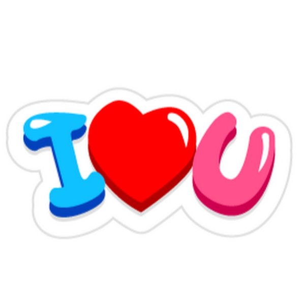Надпись i Love you