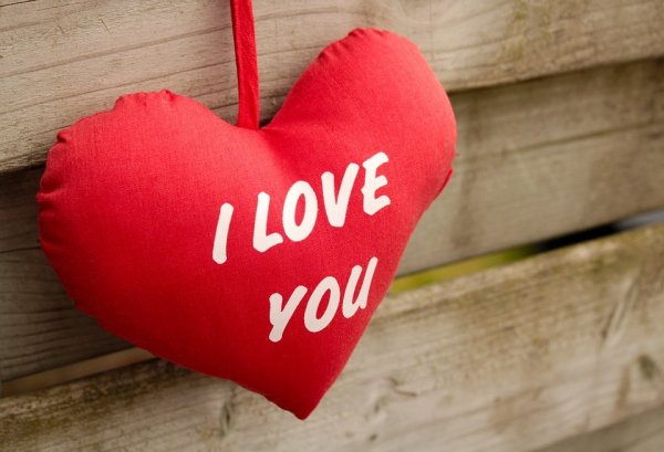 Надпись i Love you