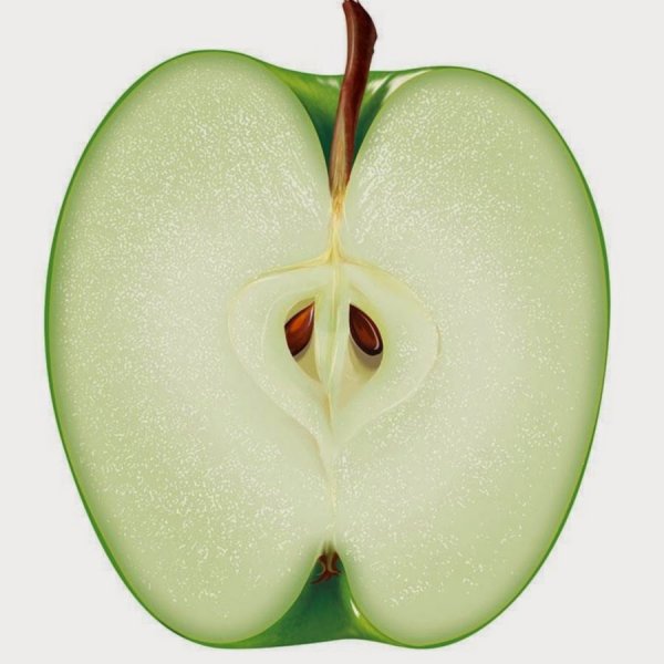 Половинка есть у яблока. Половинка яблока. Яблоко в разрезе. Зеленое яблоко в разрезе. Разрезанное яблоко.