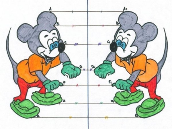 Осевая и Центральная симметрия рисунки