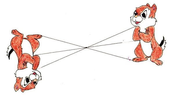 Симметричные рисунки относительно прямой