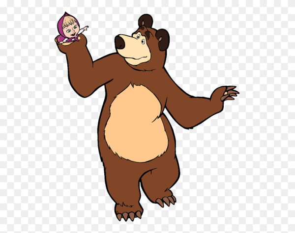 Мишка из мультфильма