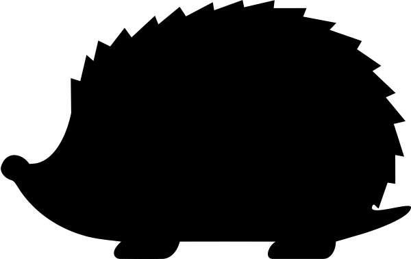 Ежик трафарет