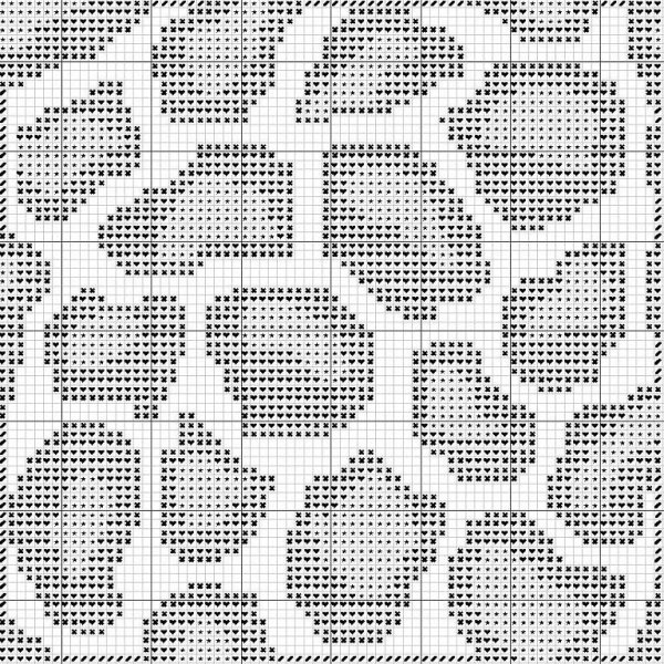 Филейный узор леопард