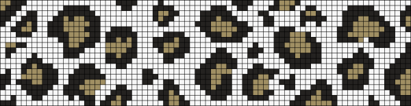 Леопардовая фенечка из бисера