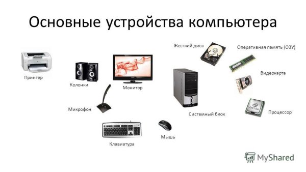 Основные устройства компа