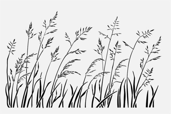 Графический картинки травы (46 фото)