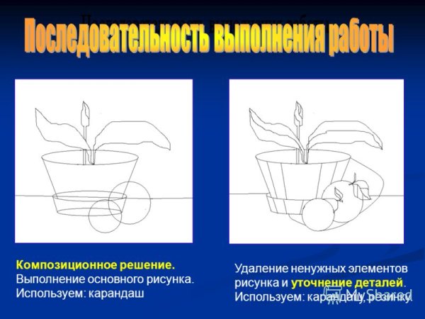 Композиционное решение рисунка