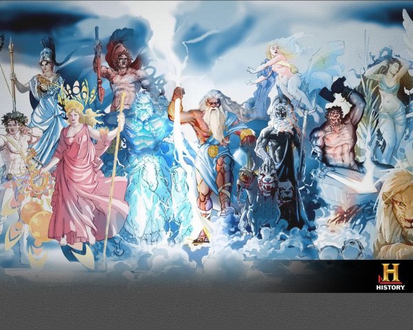 Пантеон греческих богов картина