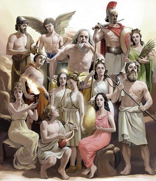 Олимп, Пантеон древняя Греция боги