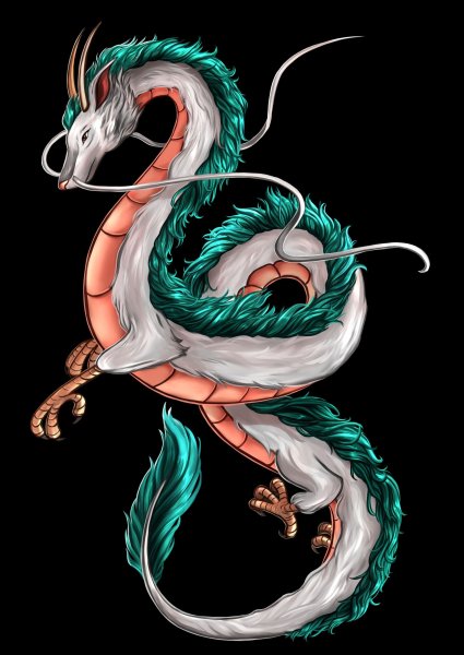 Хаку Унесенные призраками дракон