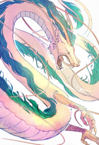 Хаяо Миядзаки Унесенные призраками дракон