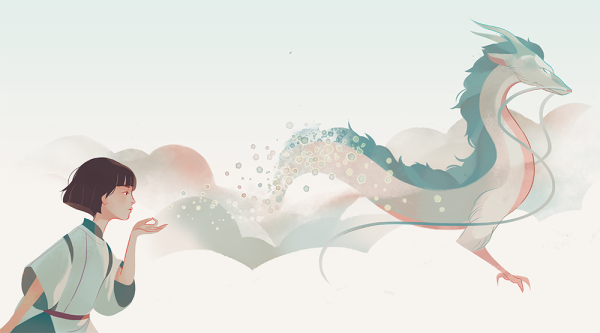 Хаяо Миядзаки Унесенные призраками дракон