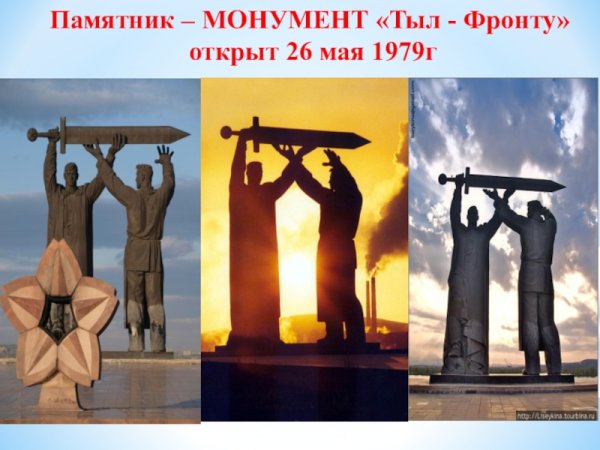 Памятник тыл фронту в Магнитогорске