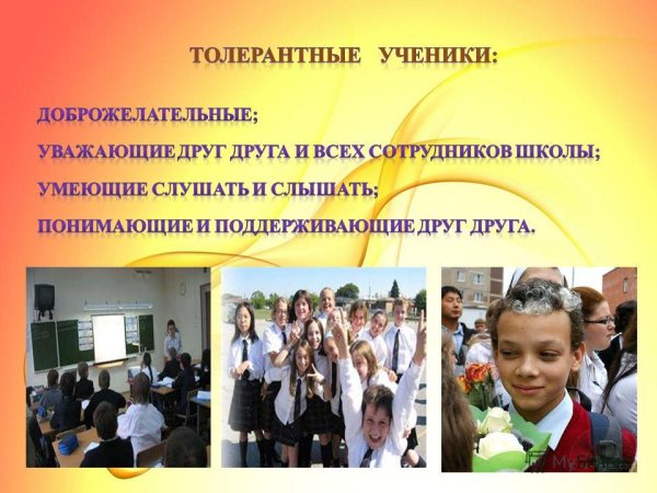Толерантность в школе